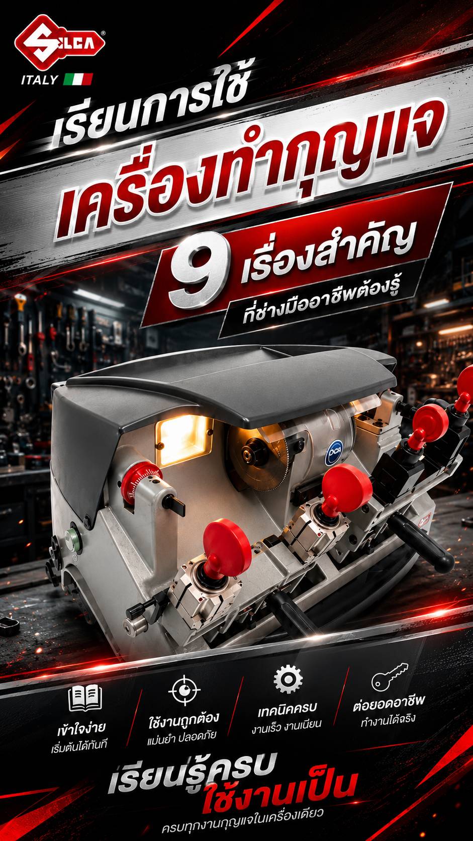 การติดตั้งเครื่องทำกุญแจ